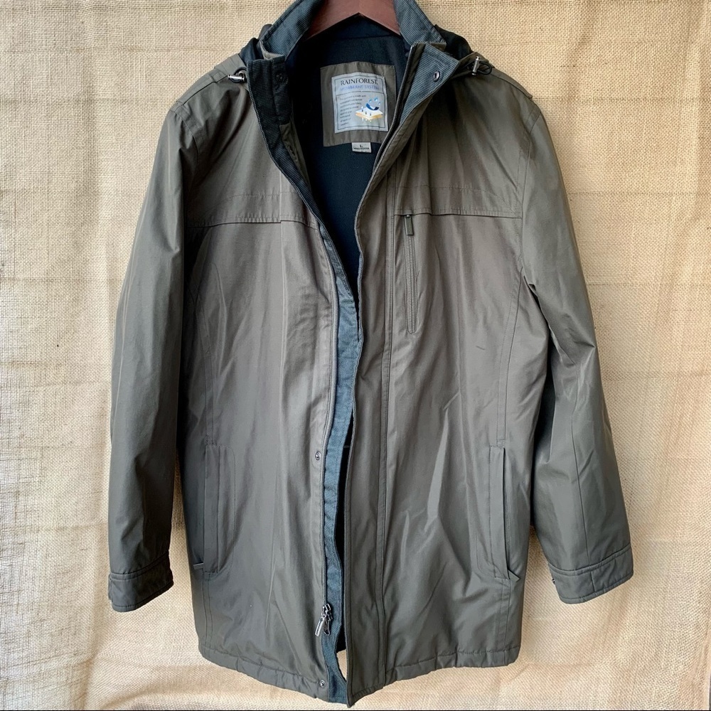 Rainforest Membrane System Winter Coat Men’s Jacket with Hood Size L